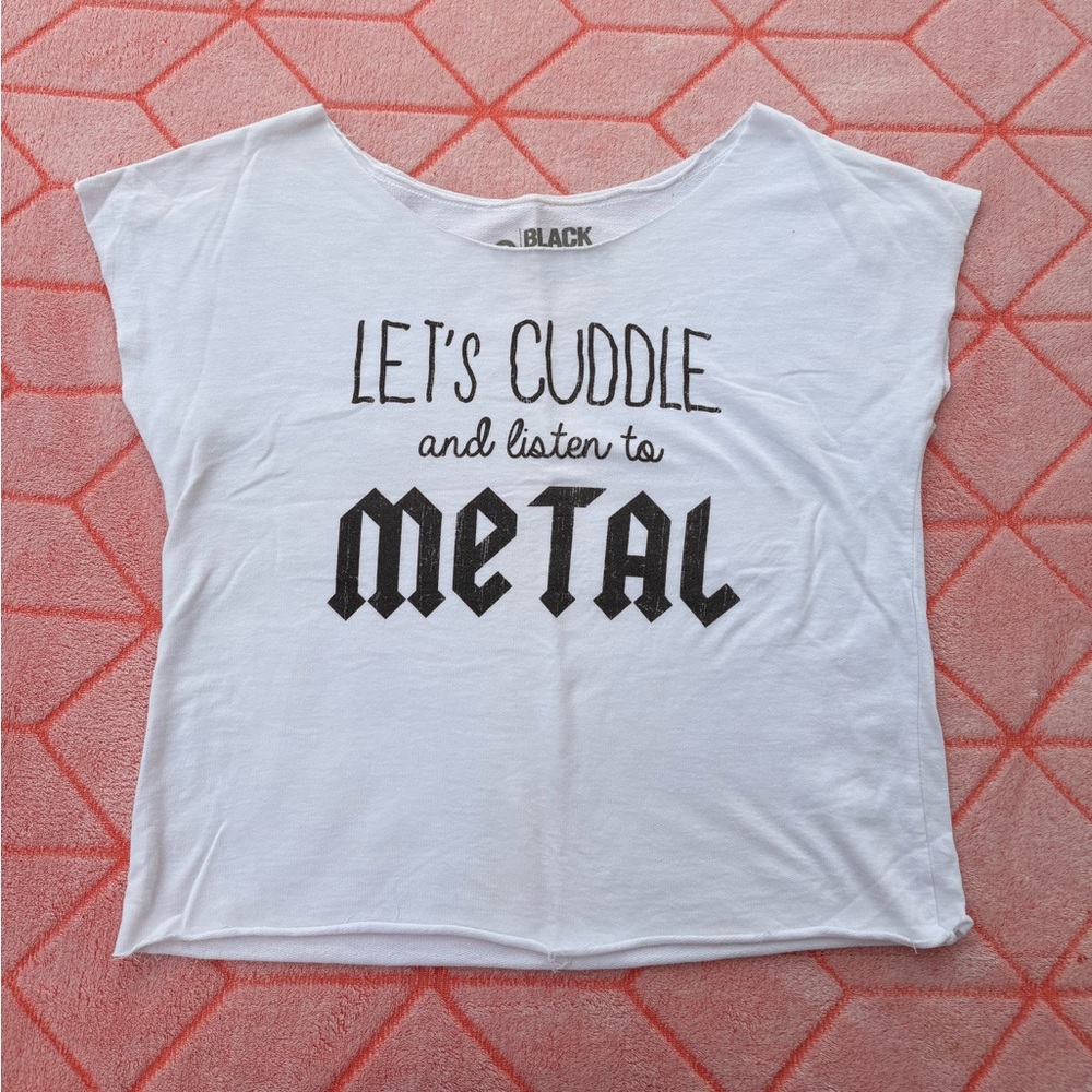 Black Matter White Tee with Bold Black Logo